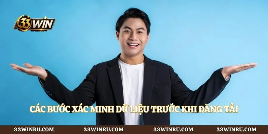 Các bước xác minh dữ liệu trước khi đăng tải của Mạnh Bảo