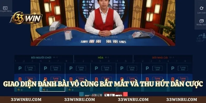 Giao diện đánh bài vô cùng bắt mắt và thu hút dân cược