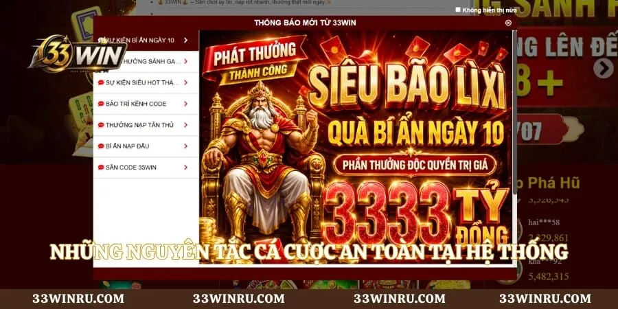 Những nguyên tắc cá cược an toàn tại hệ thống trực tuyến