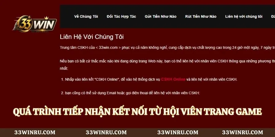 Quá trình tiếp nhận kết nối từ hội viên trang game