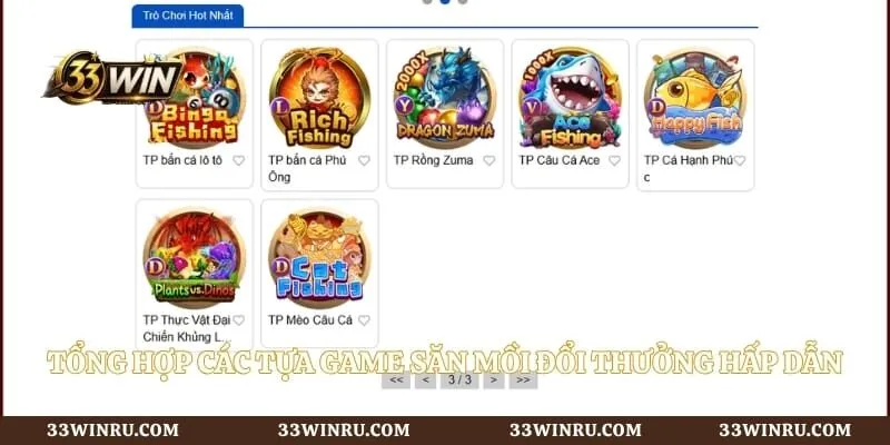 Tổng hợp các tựa game săn mồi đổi thưởng hấp dẫn